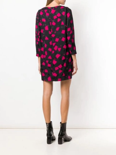 Shop Marc Jacobs Geometric Print Dress In Black