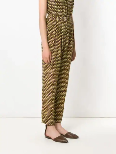 Shop Andrea Marques Tapered Trousers In Multicolour