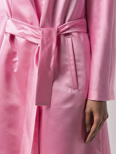 Shop Ainea Belted Coat In Pink