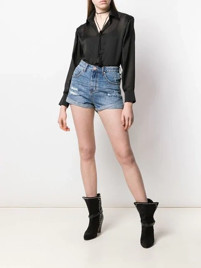 ONE TEASPOON DENIM SHORTS - 蓝色