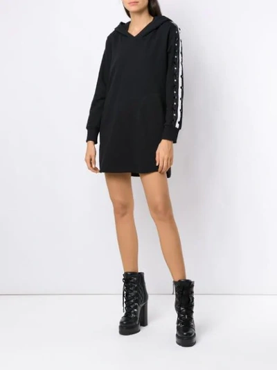 Shop Andrea Bogosian Hooded Dress In Black
