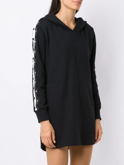 Shop Andrea Bogosian Hooded Dress In Black