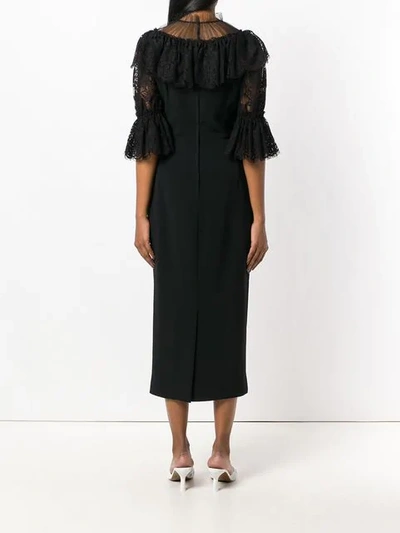 Shop Dolce & Gabbana Fashion Sinner Lace Dress In Black