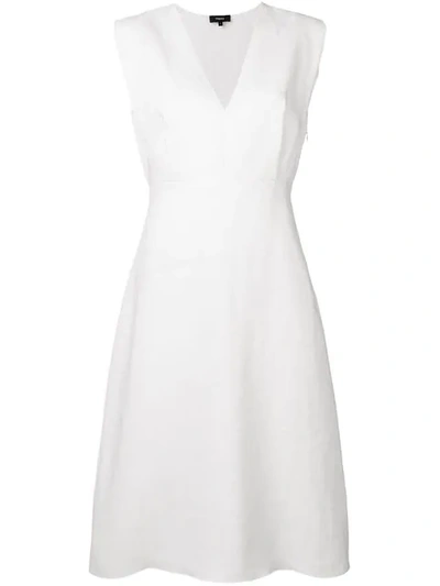 Shop Theory Sleeveless Flared Dress In White