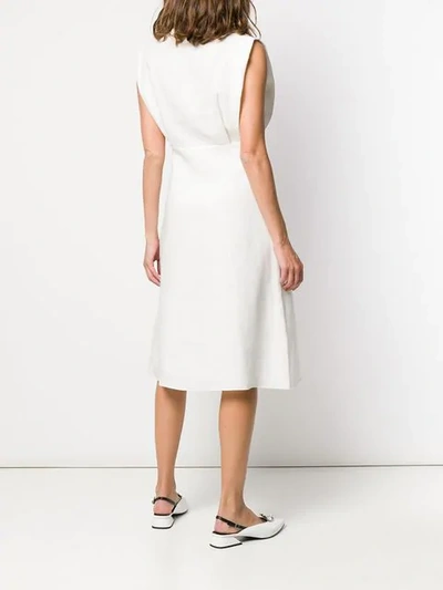 Shop Theory Sleeveless Flared Dress In White