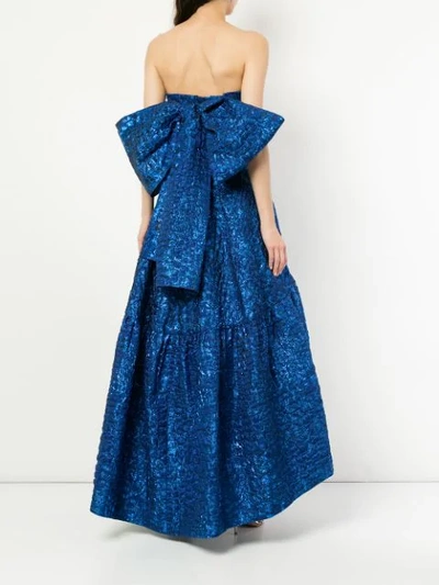 Shop Bambah Oxford Praire Gown - Blue