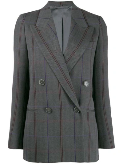 Shop Acne Studios Klassischer Blazer In Ai3-grey/purple