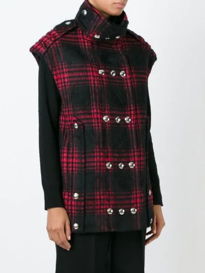 Shop Alexander Wang Double Breasted Waistcoat In Red