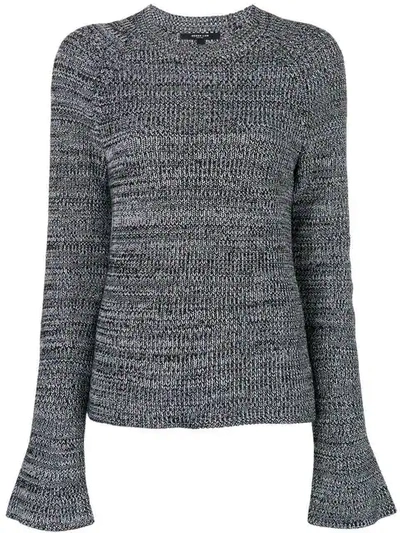 Shop Derek Lam Bell-sleeve Sweater In Black
