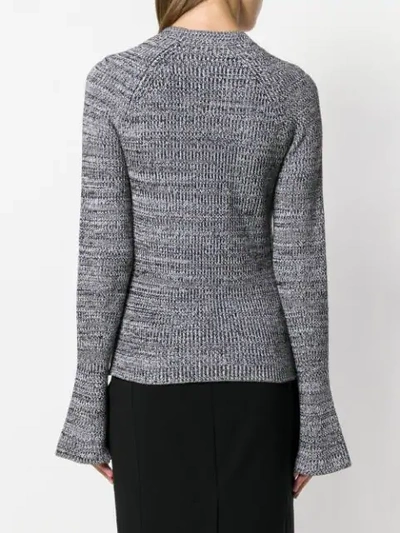 Shop Derek Lam Bell-sleeve Sweater In Black