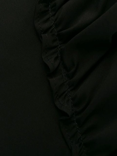 ANTONELLI ASYMMETRIC RUFFLE DRESS - 黑色