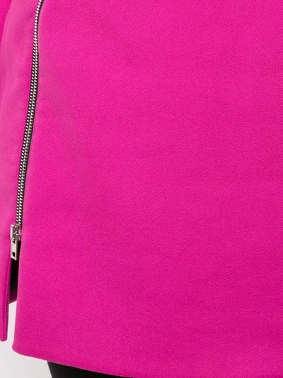 Shop Alexander Wang Zipper Short Dress In Pink