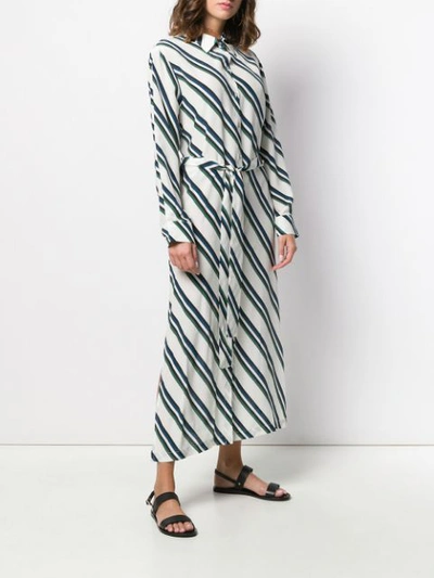 Shop Asceno Long Shirt Dress - White