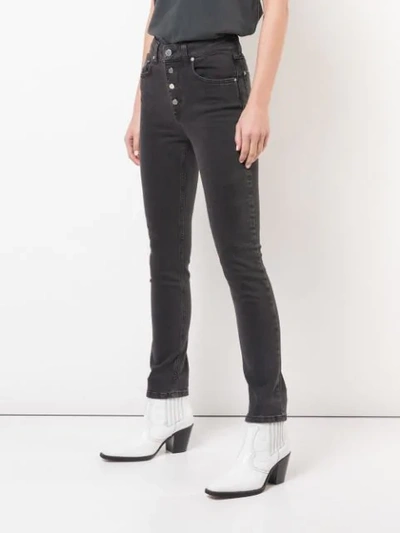 Shop Anine Bing Frida Jeans In Black
