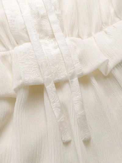Shop Chloé Ruffled Waist Dress In White