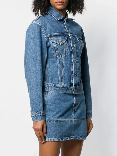 Shop Helmut Lang Denim Jacket In Blue