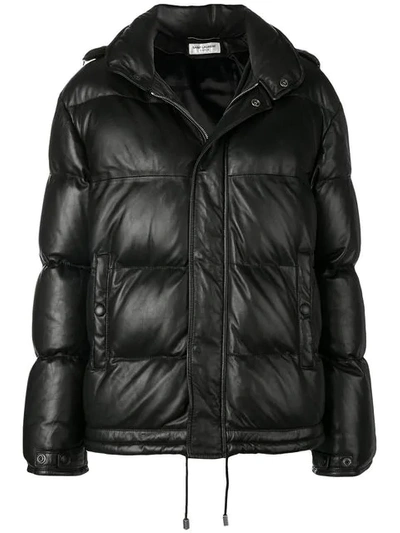 SAINT LAURENT LOOSE PADDED JACKET - 黑色