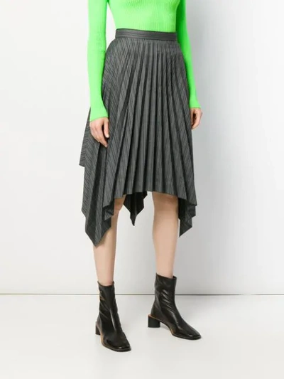 Shop Acne Studios Asymmetrical Handkerchief Skirt In Black