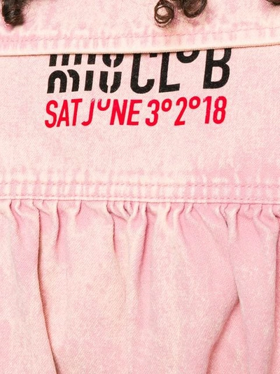 Shop Miu Miu Cropped Jacket In F0028 Pink