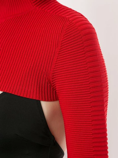 Shop Adam Selman Sport Cropped-top Mit Stretchanteil - Rot In Red