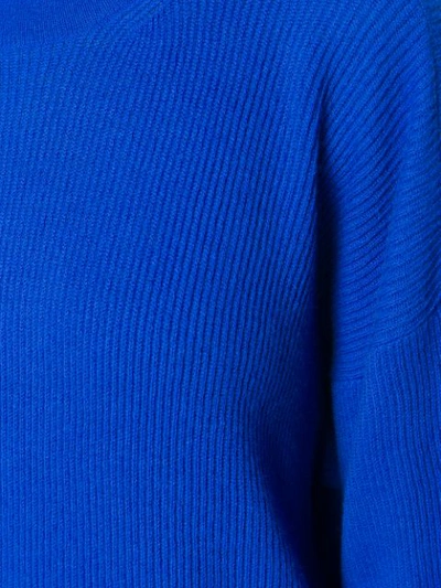 Shop Maison Margiela Turtle-neck Sweater Dress - Blue