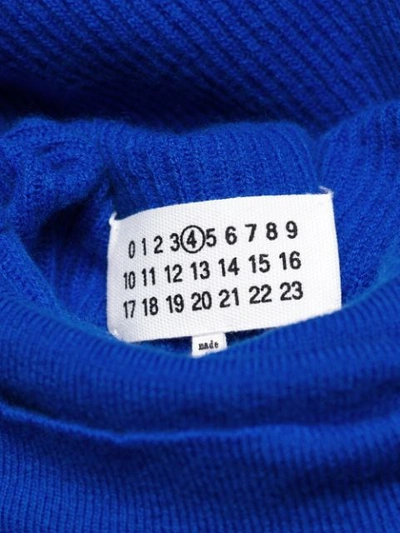 Shop Maison Margiela Turtle-neck Sweater Dress - Blue