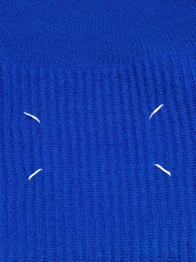 Shop Maison Margiela Turtle-neck Sweater Dress - Blue