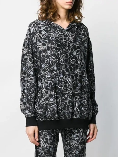 Shop A.f.vandevorst Graphic Print Hoodie In Black