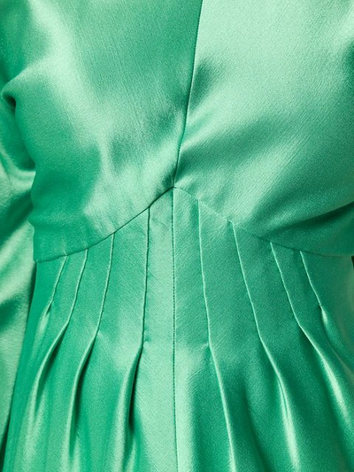 Pre-owned A.n.g.e.l.o. Vintage Cult Pleated Longsleeved Gown - 绿色 In Green