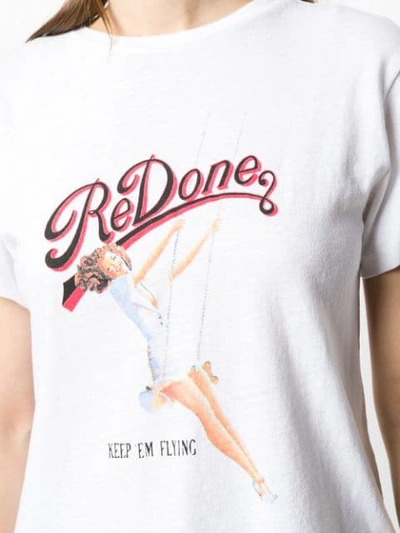 Shop Re/done Retro Print T-shirt In White