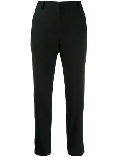 Shop Pinko Metallic Threading Trousers In Black