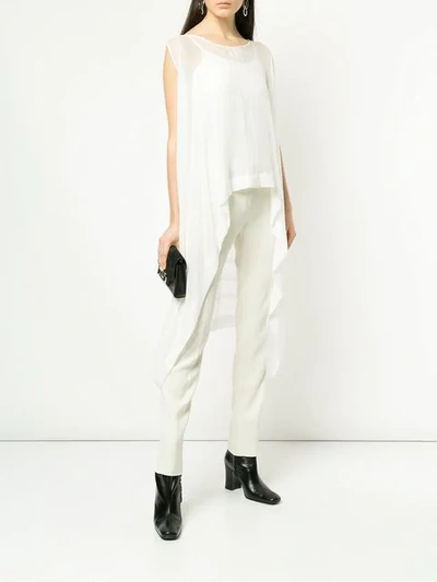 Shop Taylor Oblique Blouse In White