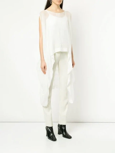 Shop Taylor Oblique Blouse In White