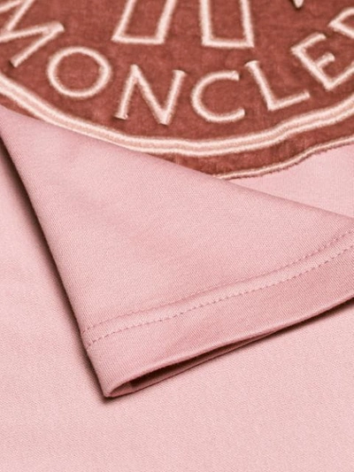 Shop Moncler Logo T In Pink