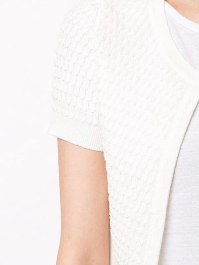 Shop Missoni Cropped Cardigan In White