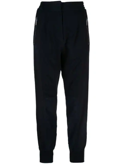 HAIDER ACKERMANN HIGH-WAISTED TRACK PANTS - 蓝色