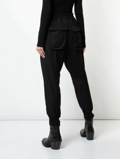 HAIDER ACKERMANN HIGH-WAISTED TRACK PANTS - 蓝色