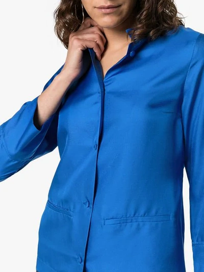 Shop Deitas China Silk Shirt In Blue
