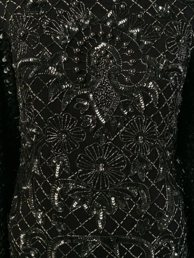 MARC ELLIS EMBELLISHED MINI DRESS - 黑色