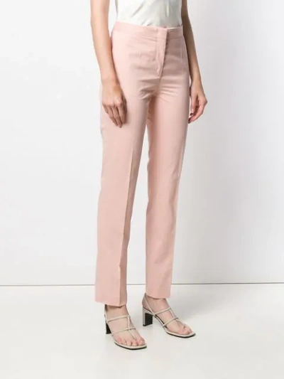 Alberta Ferretti Straight-leg Tailored Trousers - Pink In Pink