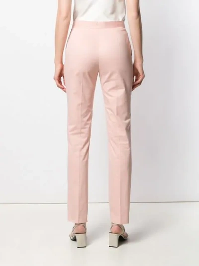 Alberta Ferretti Straight-leg Tailored Trousers - Pink In Pink