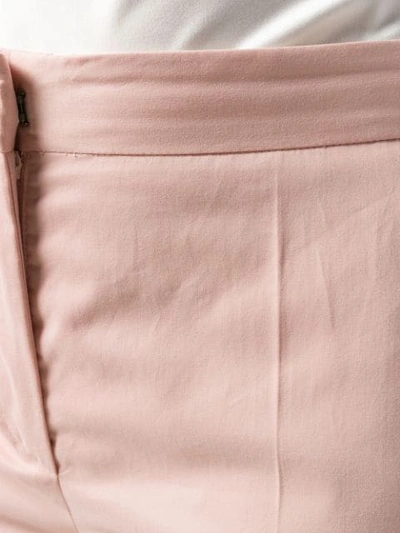 Alberta Ferretti Straight-leg Tailored Trousers - Pink In Pink