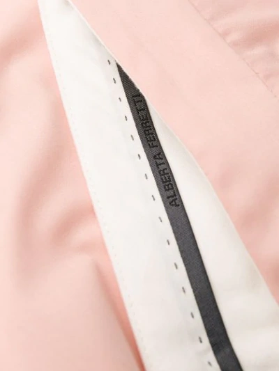 Alberta Ferretti Straight-leg Tailored Trousers - Pink In Pink
