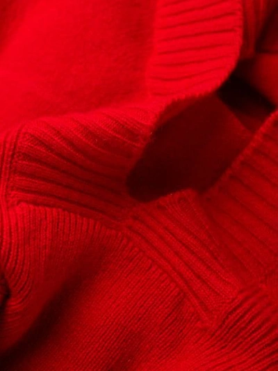 Pre-owned Chanel 2006's Cashmere Cut Out Sweater In Red