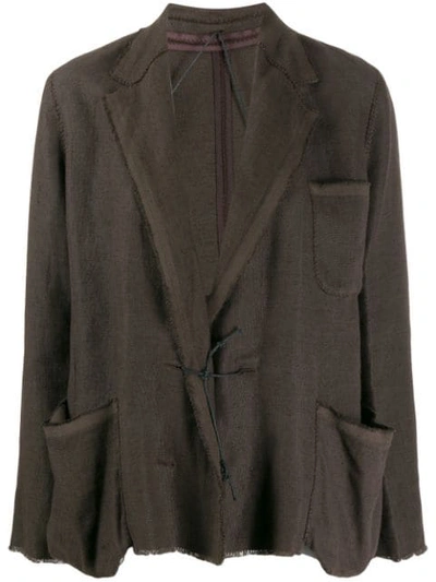 Pre-owned Lanvin 2003 Loose-fit Jacket In Brown