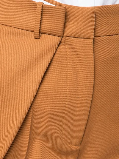 Shop Cedric Charlier High-waisted Trousers In Brown