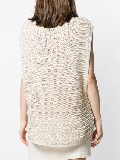 Shop Iro Knitted Vest Top In Neutrals