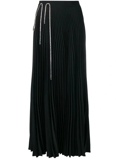 Shop Christopher Kane Squiggle Cupchain Pleated Skirt In Black