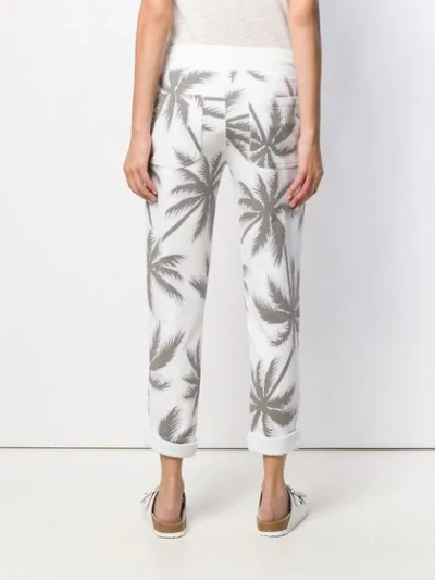 Shop Juvia Cropped Sweatpants In White