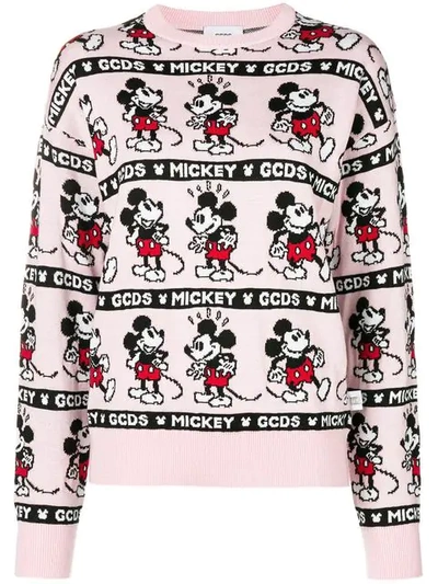 Shop Gcds Mickey Jumper In Pink